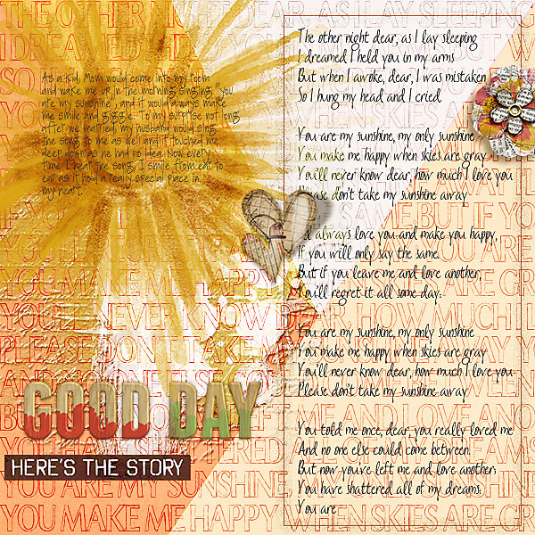You are my Sunshine (MOC5 Day 21 Song inspiration)