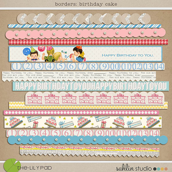 Borders: Birthday Cake