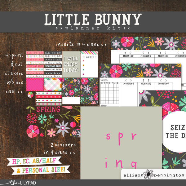 Little Bunny Planner Kit by Allison Pennington