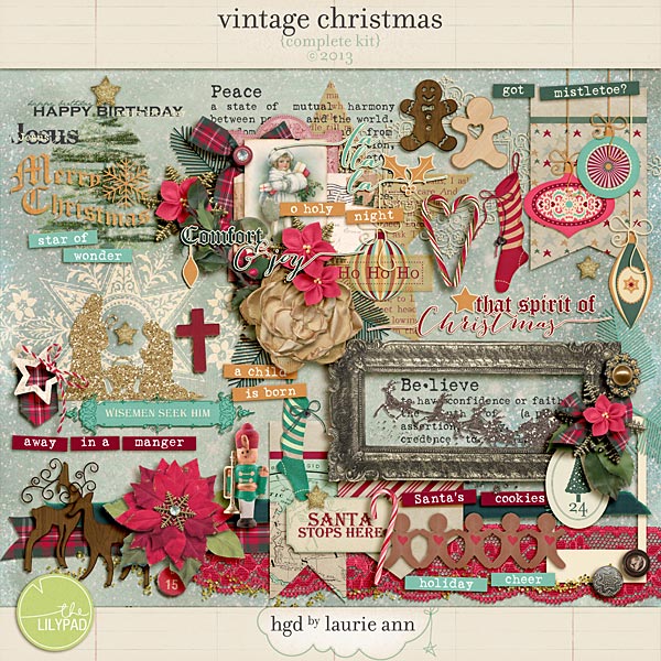 Vintage Christmas {complete kit} Vintage Christmas {complete kit}