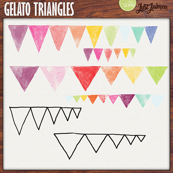 Just Jaimee Gelato Triangles