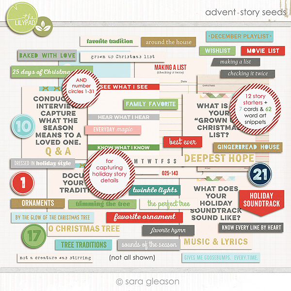 Advent {story seeds} by Sara Gleason Advent {story seeds} by Sara Gleason