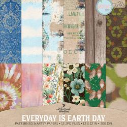 Everyday Is Earth Day Patterned And Artsy Papers