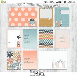 Magical Winter Journal Cards