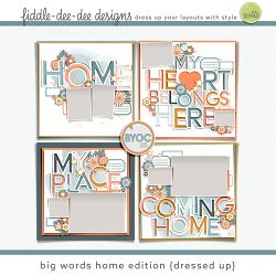 Big Words Home Edition {Dressed Up}