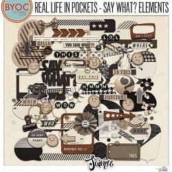 Real Life in Pockets Say What? Elements Real Life in Pockets Say What? Elements