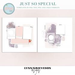Just So Special Digital Scrapbooking Templates