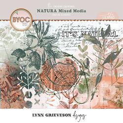 Natura Digital Scrapbooking Mixed Media Elements by Lynn Grieveson