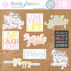 Butterfly Kisses word art Butterfly Kisses word art