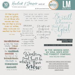 Hemlock & Juniper /word art/