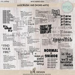 artCrush #60 {Word Arts} artCrush #60 {Word Arts}