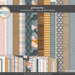 January: Patterns & Backgrounds