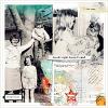 Digital Scrapbook layout using Messy Merged templates by Lynn Grieveson