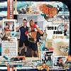 Digital Scrapbook layout by Eve using Don't Quit collection