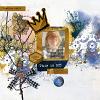 Digital Scrapbook layout by Lynn Grieveson using "My Thoughts"  collection
