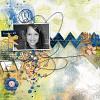 Digital Scrapbook layout by chigirl using "My Thoughts"  collection
