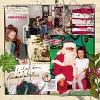 Digital Scrapbook layout by Lynn Grieveson using Hear My Voice No8 Carol Singing cards and elements