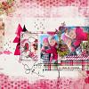 Digital Scrapbook layout by Jan using Hear My Voice No8 Carol Singing collection