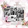 Digital Scrapbook layout by Pachimac using "Just So Special" templates and "Someone Like You" collection