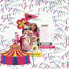 Digital Scrapbook layout by Lynn Grieveson using Circus Circus Collection