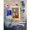 Digital scrapbook layout by Flowersgal using The Blues Collection