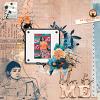 Digital Scrapbook layout by Ferdy using 'Rather be Me' collection