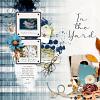 Digital Scrapbook layout by cfileusing 'Rather be Me' collection