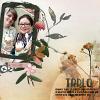 Digital scrapbook layout by Zinzilah using Natura collection by Lynn Grieveson