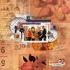 Digital scrapbook layout by Iowan using "Fall Inspired" templates