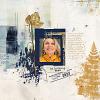 Digital scrapbook layout using "Batter It Up" brushes by Lynn Grieveson