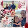 Digital scrapbook layout by JaneDee using "Hear My Voice: Loving" collection