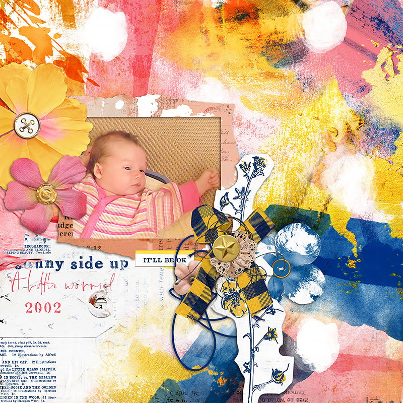 Digital Scrapbook layout by Lynn Grieveson using Sunnyside collection
