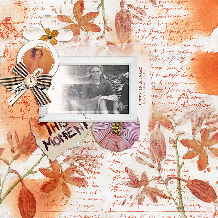 Digital Scrapbook layout by Lynn Grieveson using This is the Momentcollection
