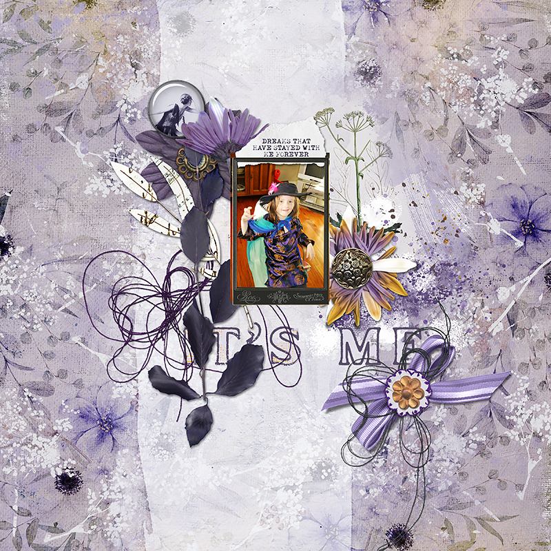 Digital scrapbook layout using Heathcliff collection by Lynn Grieveson 