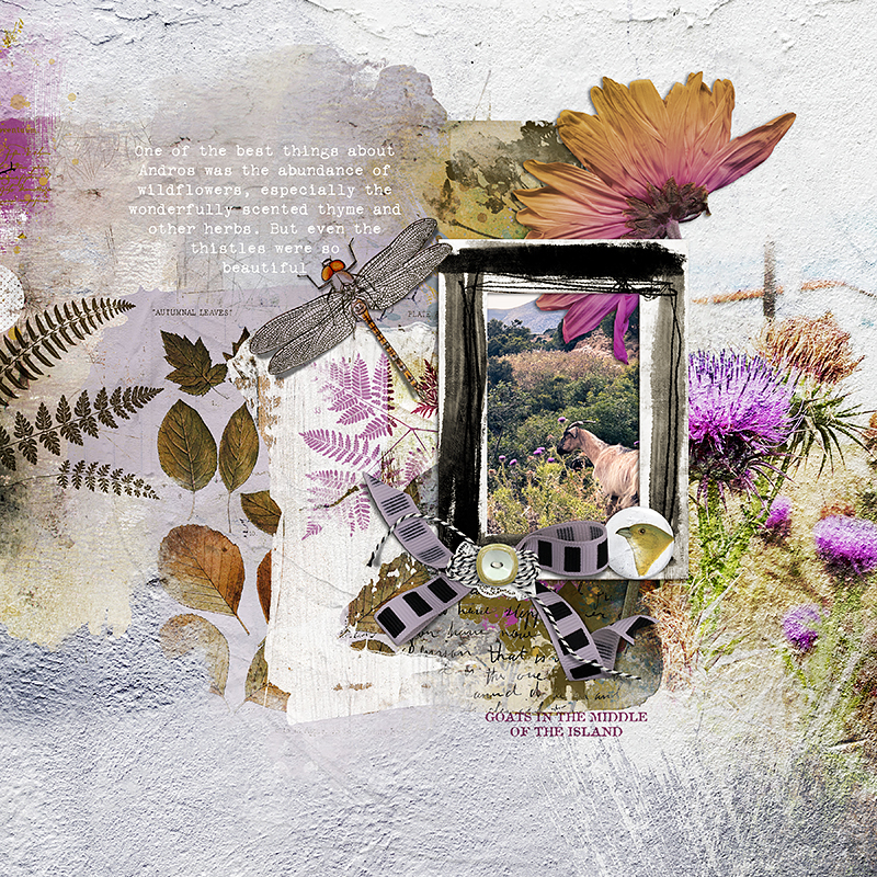 Digital Scrapbooking layout using 'Cabin in the Woods' collection by Lynn Grieveson