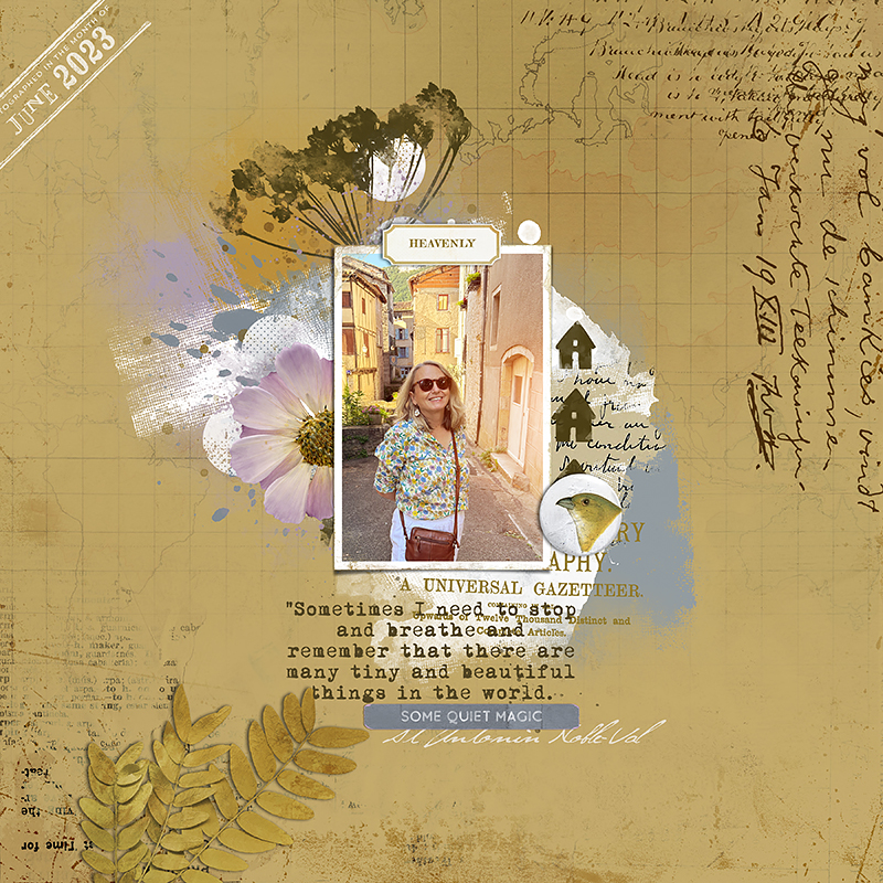 Digital Scrapbooking layout using 'Cabin in the Woods' collection by Lynn Grieveson