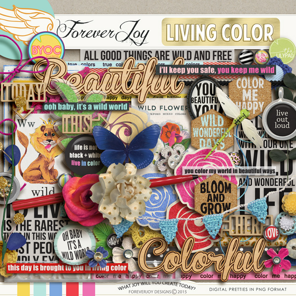 LIVING COLOR | Digital Scrapbooking | ForeverJoy Designs