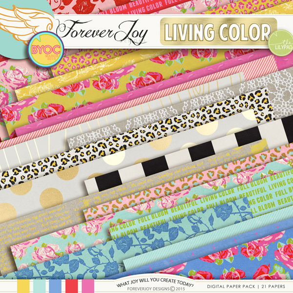 LIVING COLOR | Digital Scrapbooking | ForeverJoy Designs