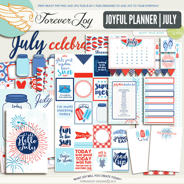 JOYFUL PLANNER JULY | by ForeverJoy Designs