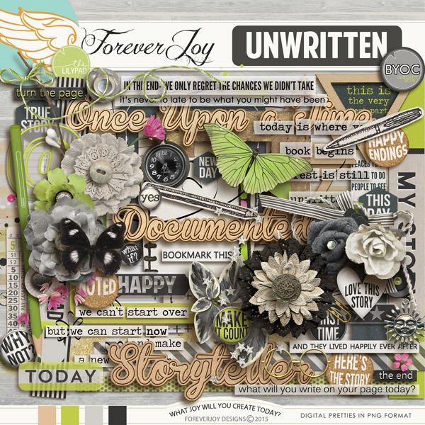 UNWRITTEN | by ForeverJoy Designs | Digital Scrapbooking