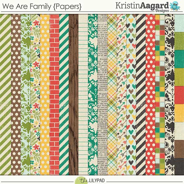 Digital Scrapbook Kit - We Are Family