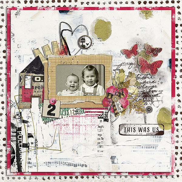 Digital Scrapbook layout by chigirl using "All That We Were" collection by Lynn Grieveson