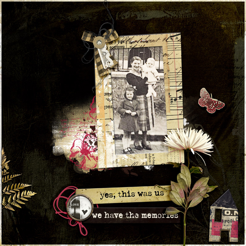 Digital Scrapbook layout by Dady using "All That We Were" collection by Lynn Grieveson