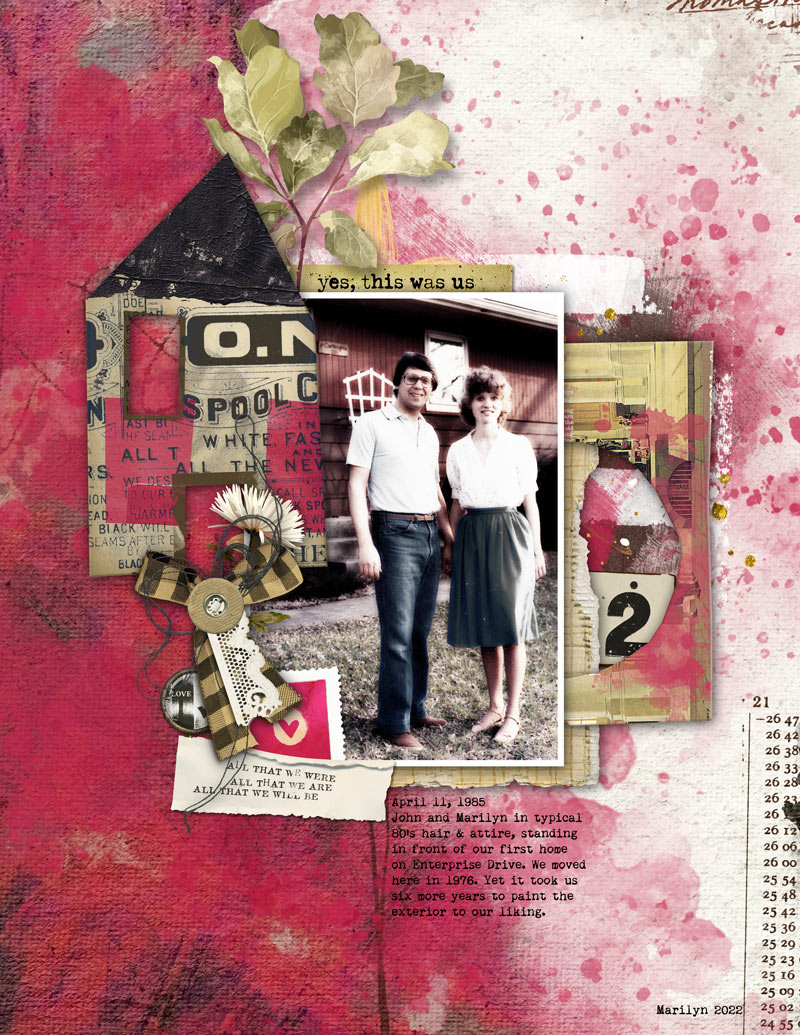 Digital Scrapbook layout by Mcurtt using "All That We Were" collection by Lynn Grieveson