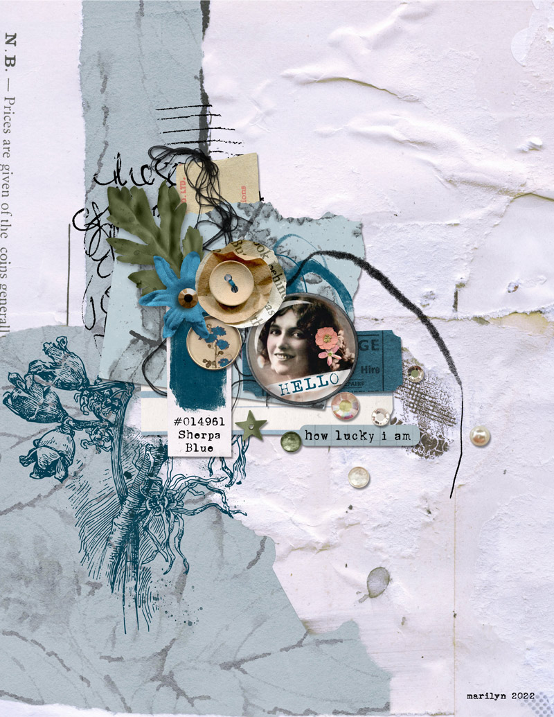 New Connections Mixed Media Digital Scrapbooking Paper Pack by Lynn ...