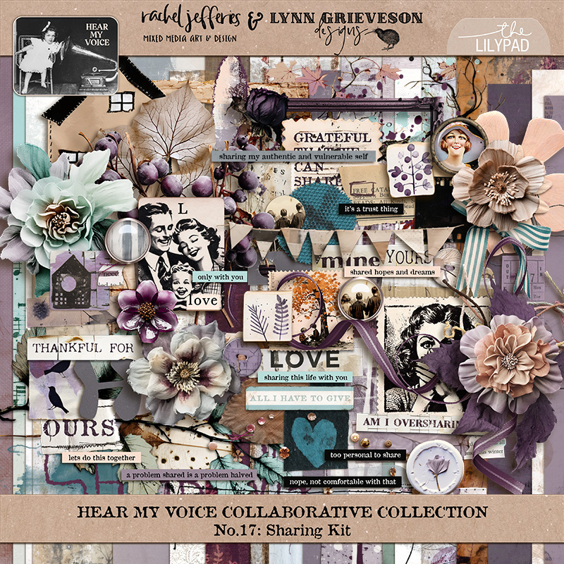 Hear My Voice: 17 - Sharing | Digital Scrapbooking Kit by Lynn ...