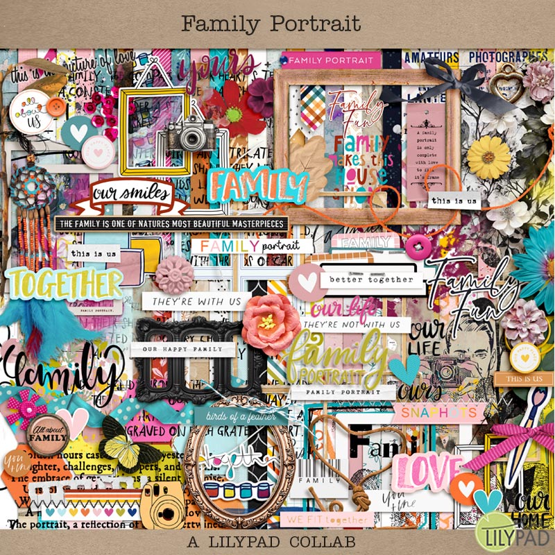 Digital Scrapbook Kit - We Are Family