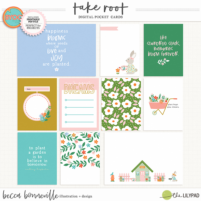 The Lilypad :: Pocket Scrapping :: Pocket Cards :: Take Root Cards by ...