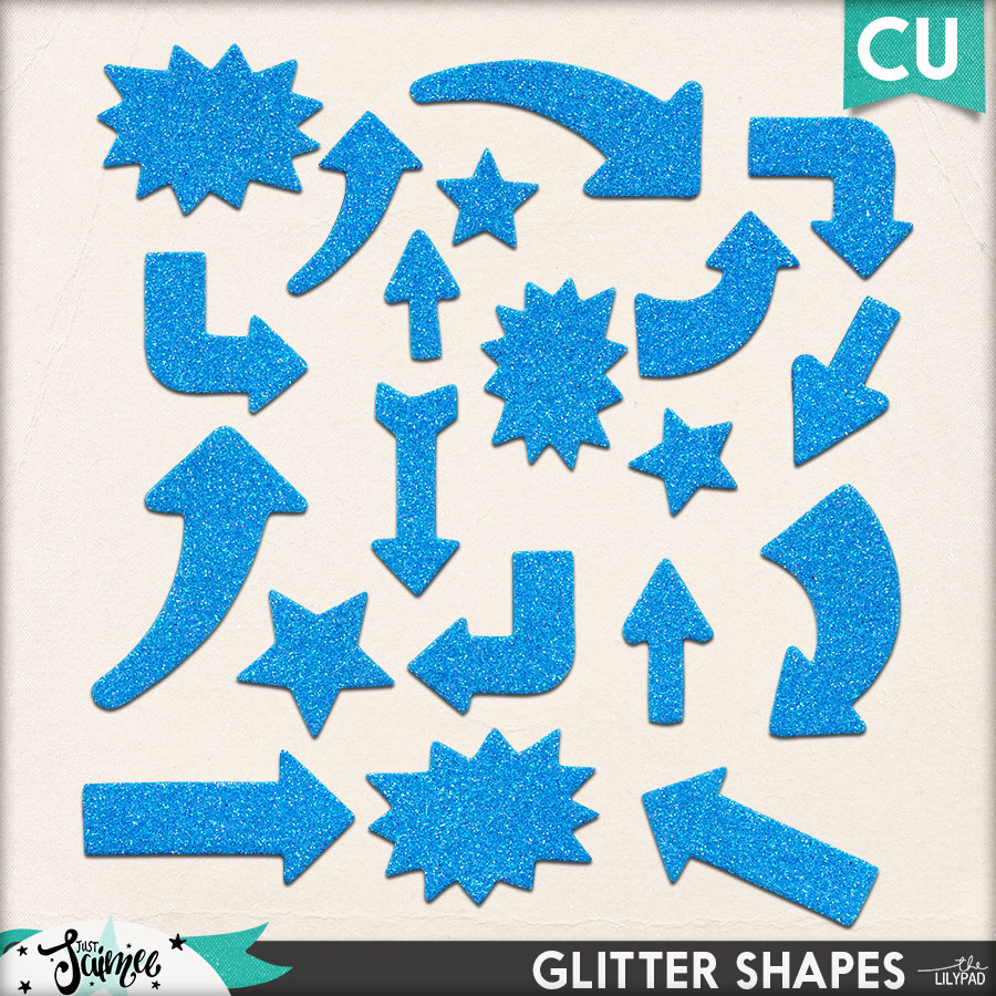 Glitter Shapes (Commercial Use)