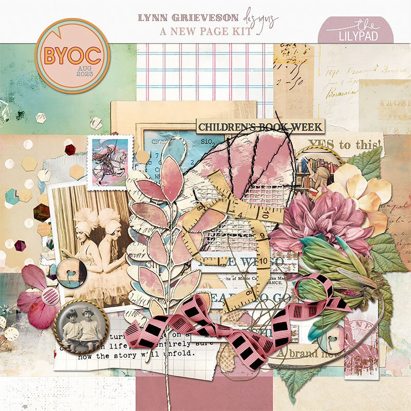 A New Page digital scrapbooking kit by Lynn Grieveson